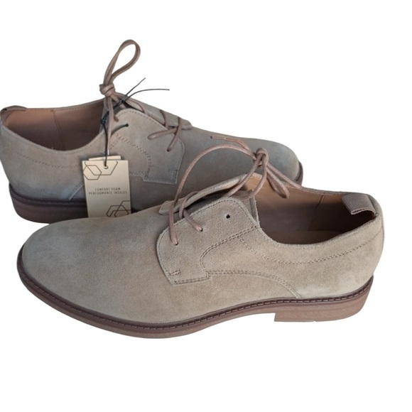 Madden NYC Men's Genuine Suede   Terry Dress Shoes Taupe Size 13 business work - Picture 6 of 13